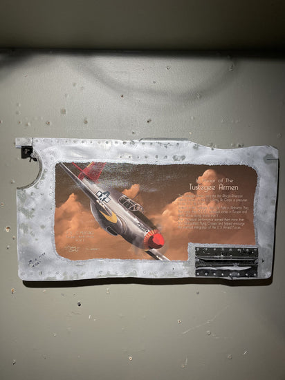 Tuskeegee Airmen art wall panel