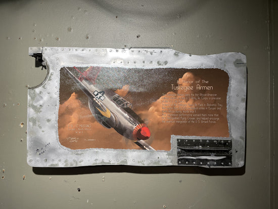 Tuskeegee Airmen art wall panel