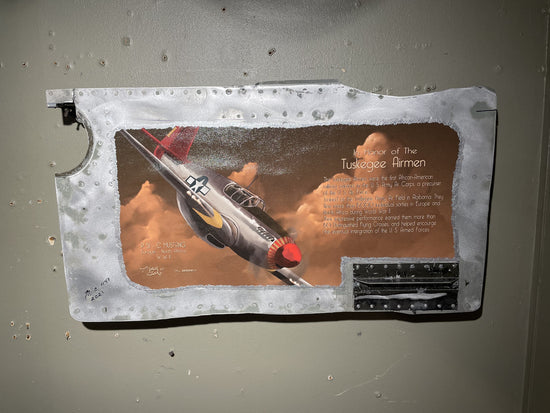 Tuskeegee Airmen art wall panel