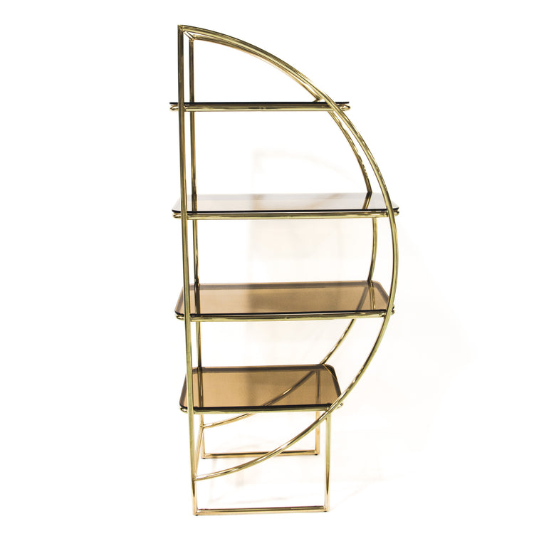 Half Moon Bookcases Gold