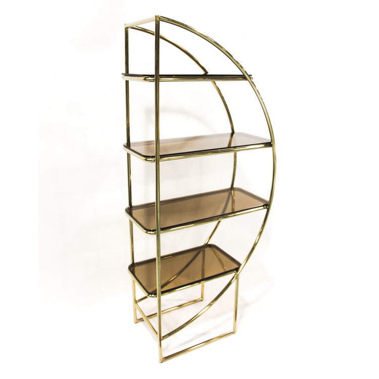 Half Moon Bookcases Gold
