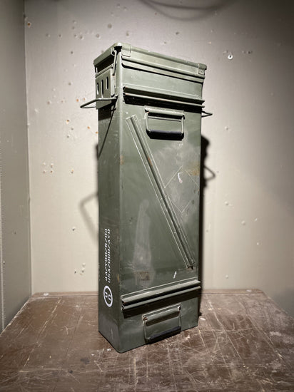 Vietnam ammo can w/ pin up art rear view