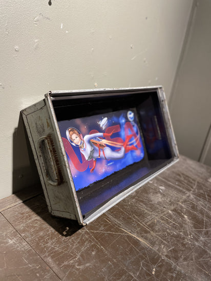 NASA job box w/ Michael Clark Art side view