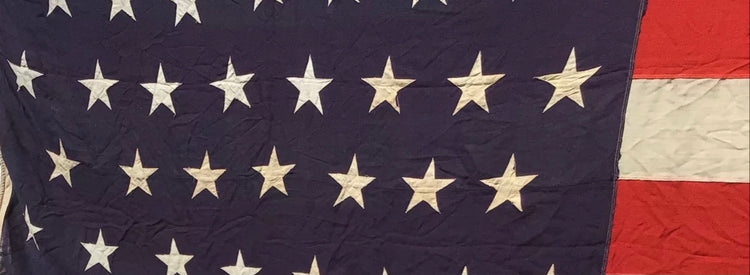46 Star Vintage American Flag