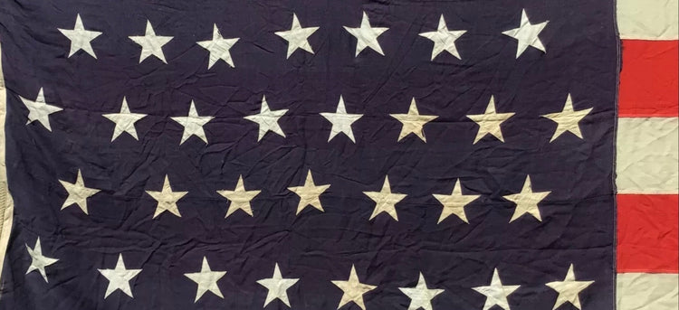 46 Star Vintage American Flag