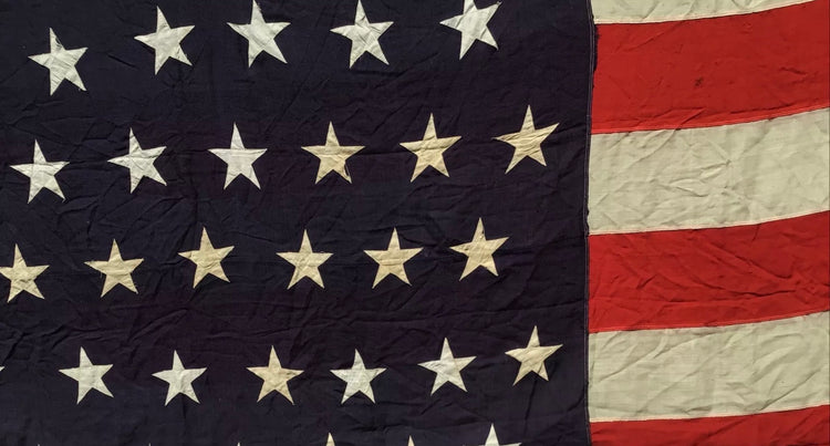 46 Star Vintage American Flag