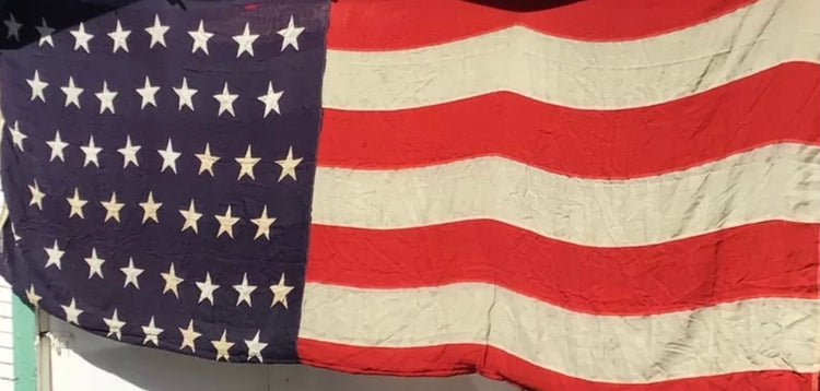46 Star Vintage American Flag